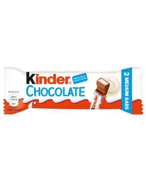 smooth hazelnut cream covered in milk chocolate — medium‑sized indulgence.