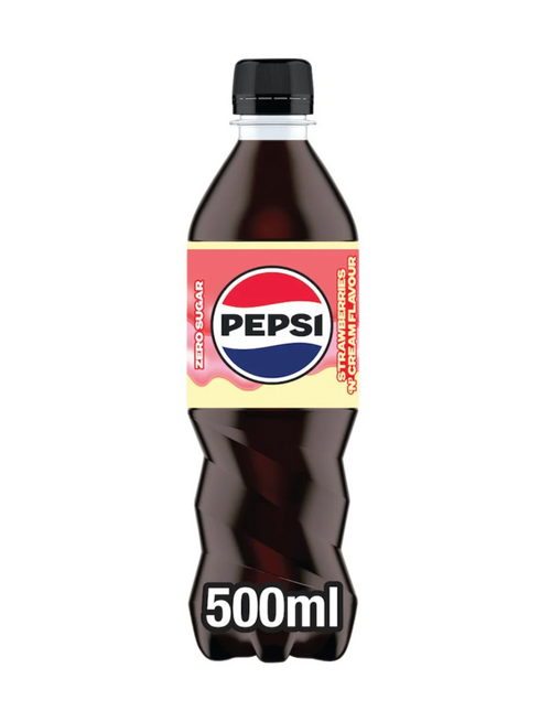 Pepsi Strawberries & Cream Bottle Pepsi Strawberries & Cream Bottle