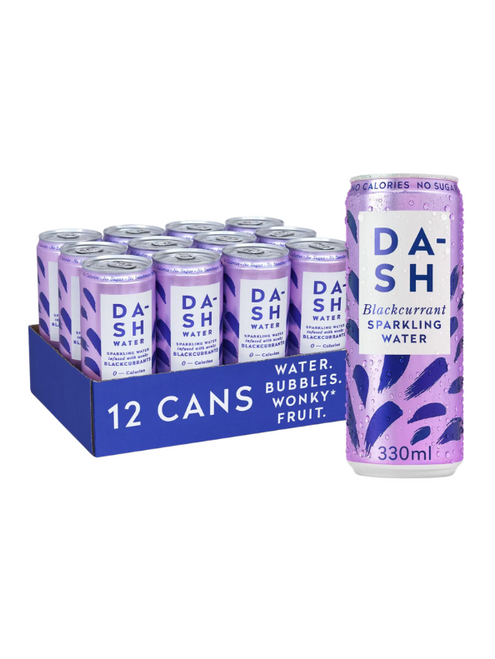 Dash Blackcurrant Sparkling Water - 12 × 330ml Dash Blackcurrant Sparkling Water - 12 × 330ml