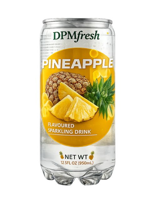 DPM Fresh Pineapple Sparkling Plastic Can - 24 x 350ml