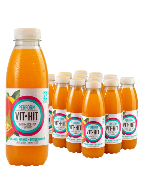 VITHIT Perform Orange, Mango & Passionfruit Bottles - 12 x 500ml