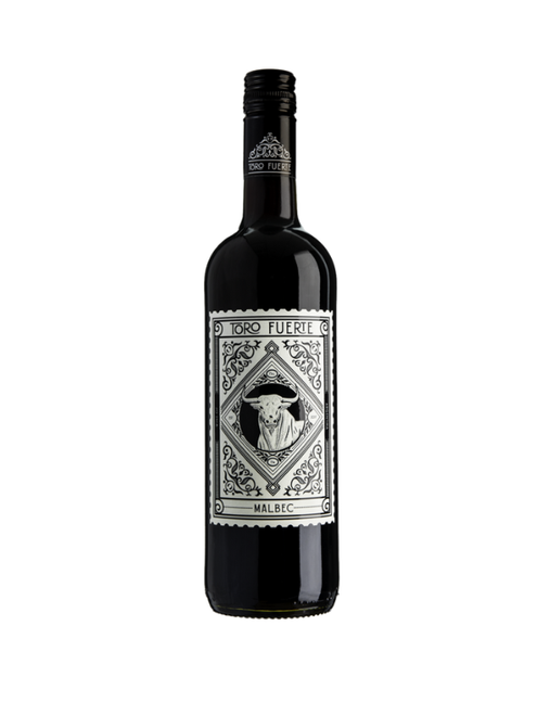 Toro Fuerte Malbec – 1 × 75 cl. Full-bodied Argentine Malbec with blackberry, plum, and spice notes. Smooth, rich, and ideal for food pairings.