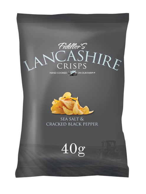 Lancashire Black Pepper Crisps 24 x 40g