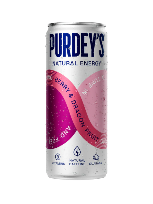 Purdey's Natural Energy Berry & Dragon Fruit - 12 x 330ml