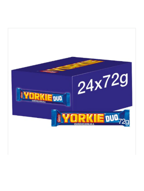 Yorkie Duo Chocolate Bars - 24 x 72g