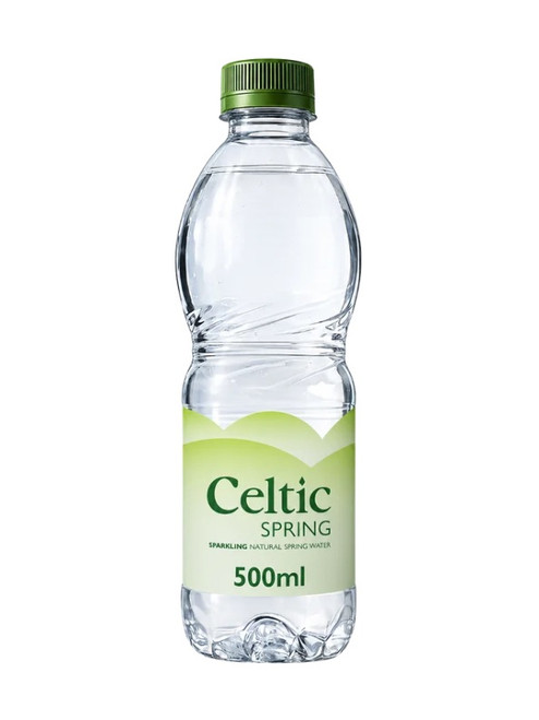 Celtic Spring Sparkling Water Screw Cap Bottles - 24 x 500ml