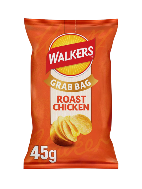 Walkers Roast Chicken Grab Bag Crisps - 32 x 45g