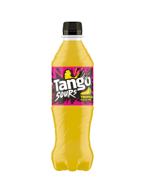 Tango Sours Tropical Sugar Free Bottles - 12 x 500ml