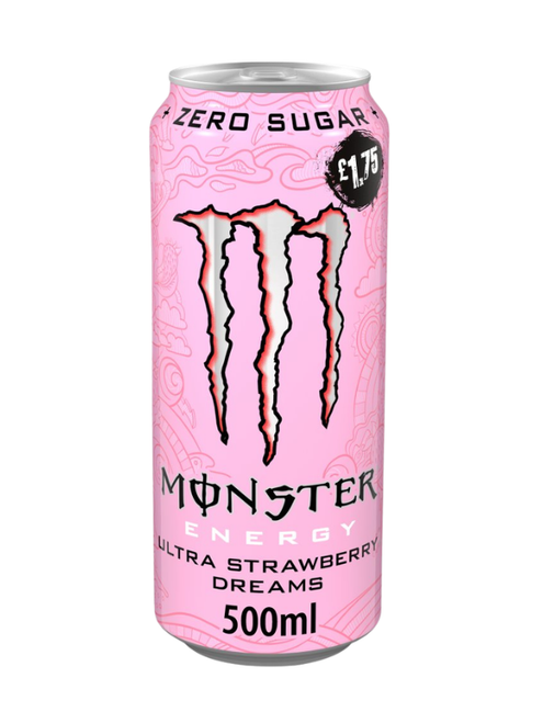 Monster Energy Drink Ultra Strawberry Dreams PMP - 12 x 500ml