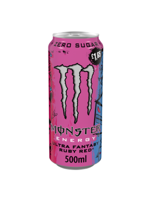 Monster Energy Drink Ultra Fantasy Ruby Red PMP - 12 x 500ml