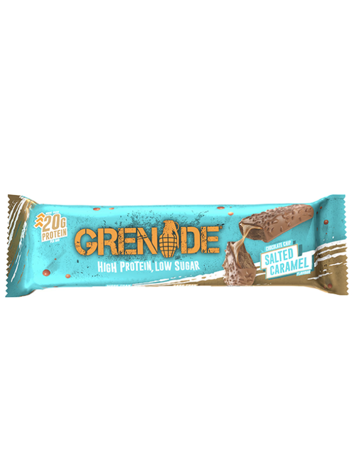 Grenade Salted Caramel Protein Bar 60g wrapper front view