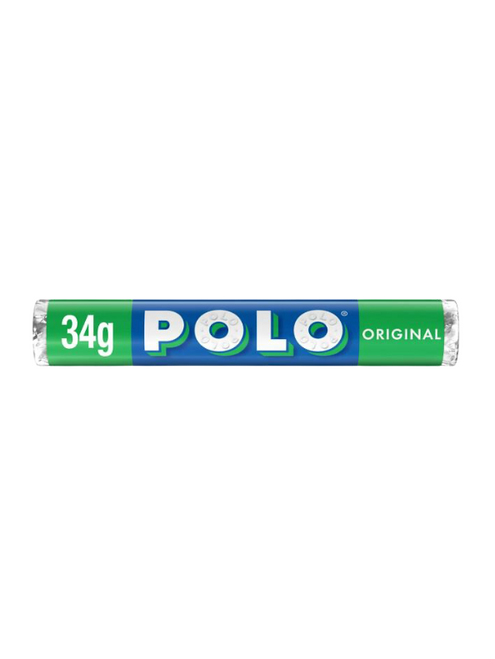 Crisp peppermint hole‑centre mints in a tube—POLO’s classic mint flavour you can grab on the go. Crisp peppermint hole‑centre mints in a tube—POLO’s classic mint flavour you can grab on the go.