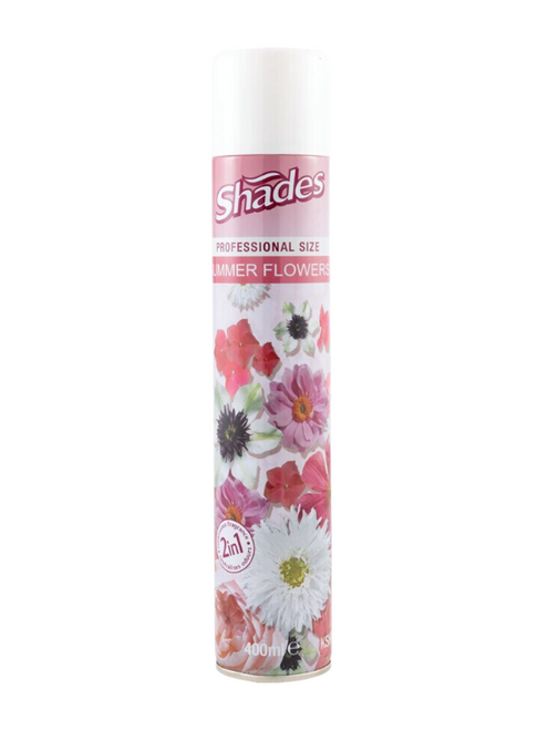 Shades Summer Flowers Air Freshener Aerosol 400ml front of can