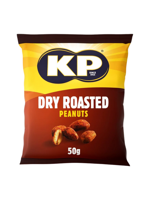 Lightly salted, dry‑roasted peanuts in carded packs—a clean, crunchy pub staple. Lightly salted, dry‑roasted peanuts in carded packs—a clean, crunchy pub staple.