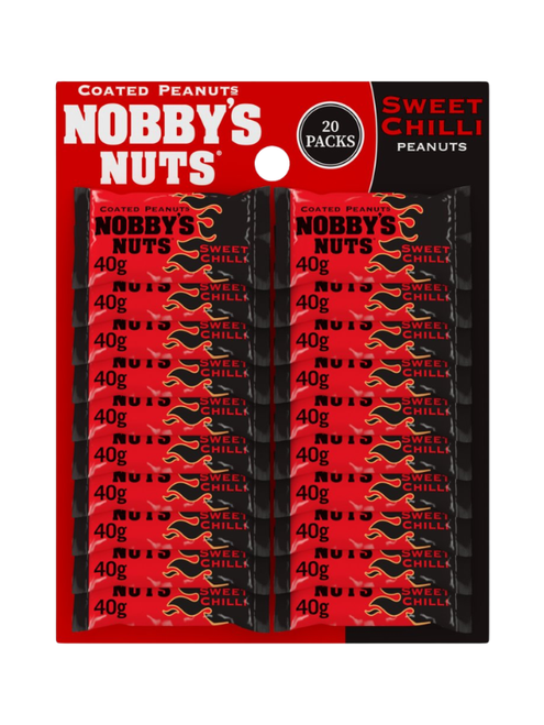 Nobby's Nuts Sweet Chilli Peanuts - 20 x 50g