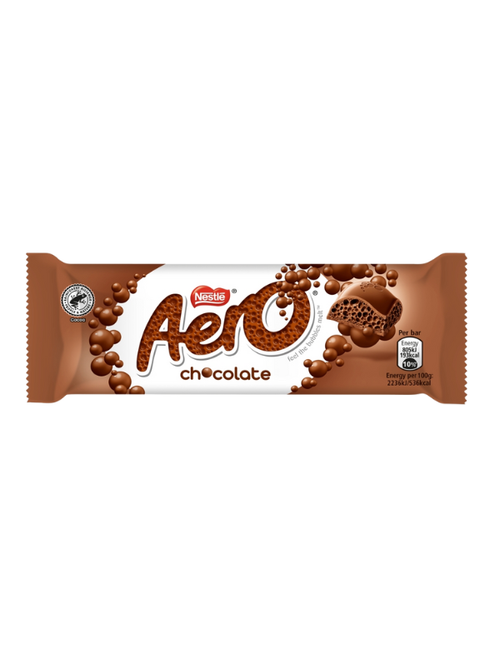 Nestle Aero Milk Chocolate Bubbly Bar - 24 x 36g