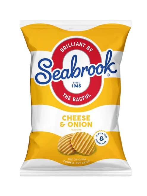 Seabrook Cheese & Onion Crisps