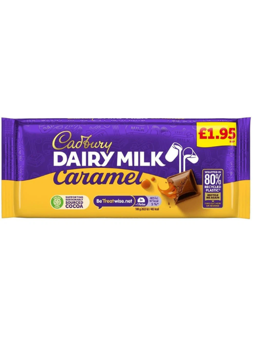 Cadbury Dairy Milk Caramel Block (Price Marked) 16 x 120g