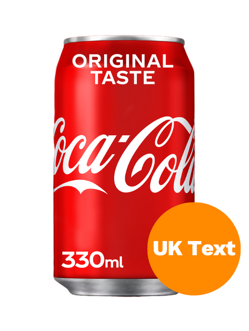 Coke Cans (UK Text) 330ml x 24