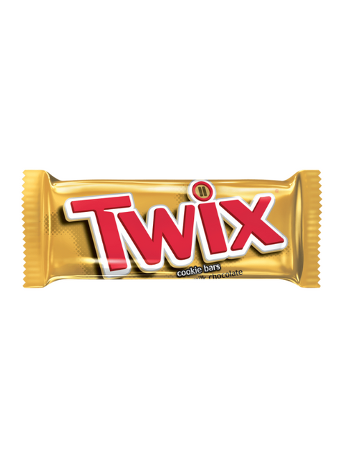 Crunchy biscuit & gooey caramel wrapped in chocolate—the classic Twix twin bar treat.