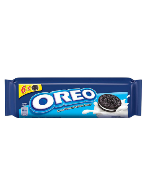 Oreo Original Snack Packs – 6 classic chocolate biscuits with vanilla crème filling per pack. Vegetarian-friendly 66 g packs ideal for on-the-go snacking. Oreo Original Snack Packs – 6 classic chocolate biscuits with vanilla crème filling per pack. Vegetarian-friendly 66 g packs ideal for on-the-go snacking.