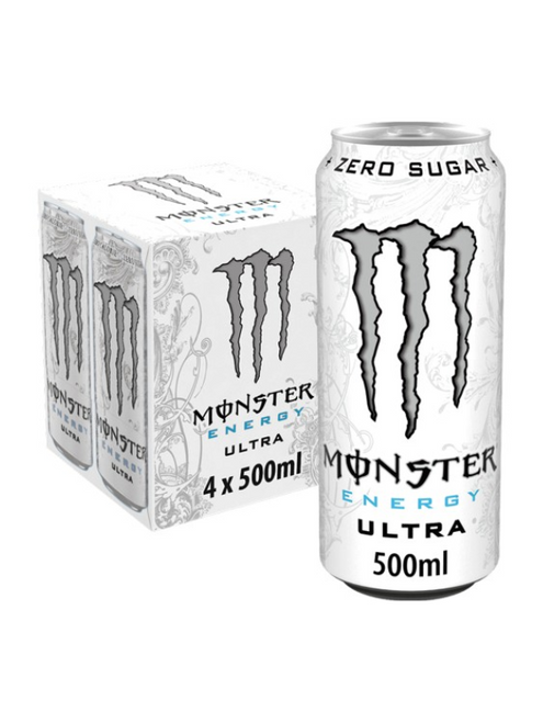 Monster Energy Ultra White Cans (24 x 500ml) Monster Energy Ultra White Cans (24 x 500ml)