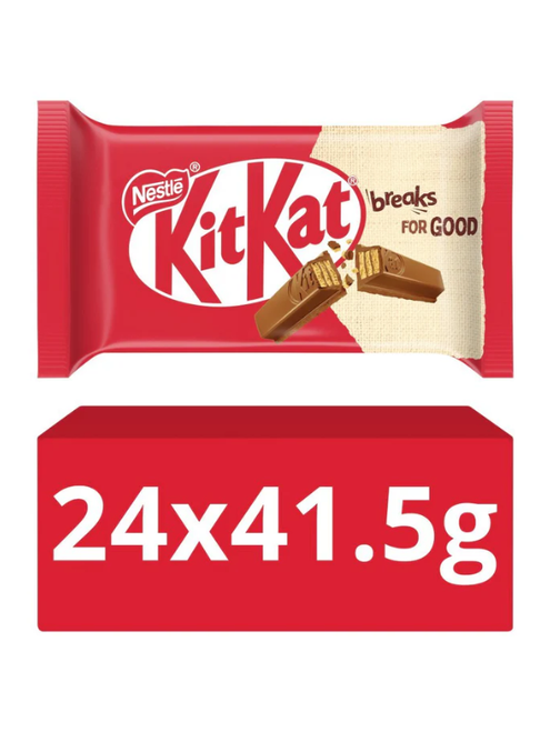 Nestle Kitkat 4 Finger Milk Chocolate - 24 x 41.5g