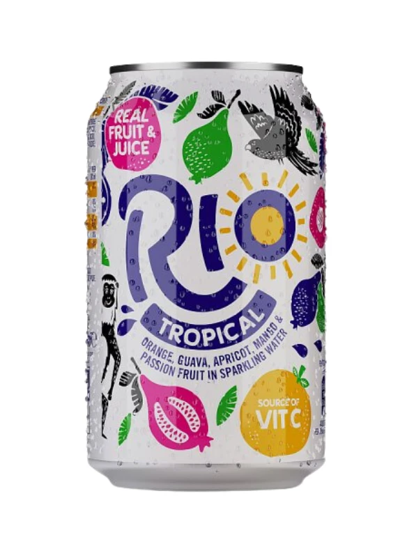 Rio Cools Rio Tropical Cans 24 x 330 ml | Sparkling Tropical Fruit Drink – J L Brooks