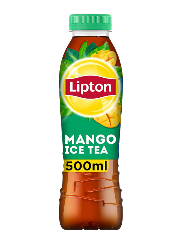 Lipton Mango Ice Tea 12 × 500 ml | Tropical Low-Calorie Soft Drink