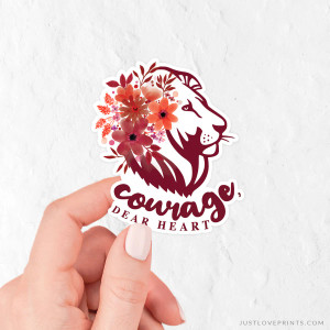 Courage Dear Heart Vinyl Sticker Courage Dear Heart Vinyl Sticker