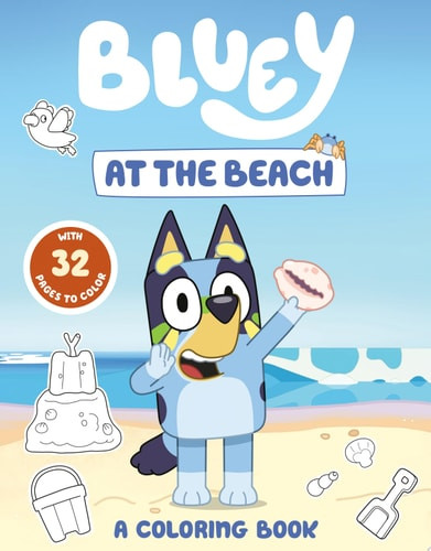 Bluey At the Beach: A Coloring Book