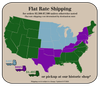 shipping rate map for customers