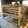 Wooden hay feeder for horses