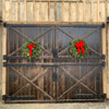 Two swinging barn doors