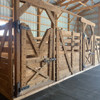 Extra tall horse stalls in barn
