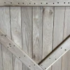tongue and groove white oak barn door