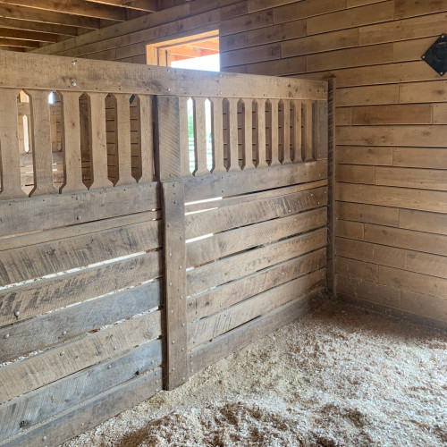 country club stall divider between door openings