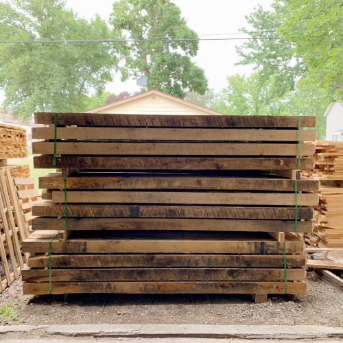 stickered bundle of 4"x4"x8' white oak