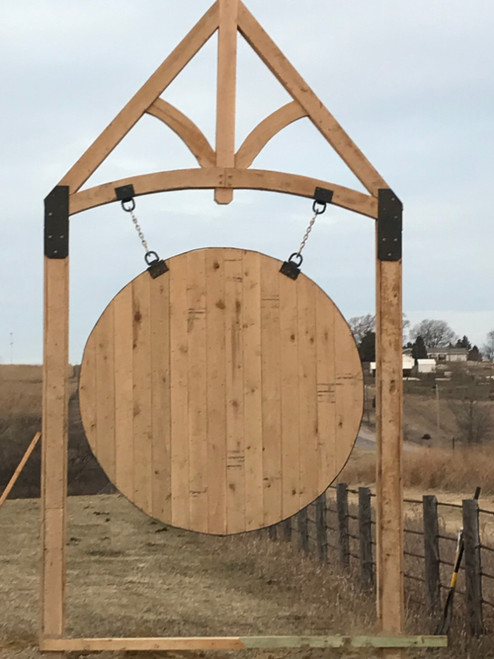 Round farm and ranch sign