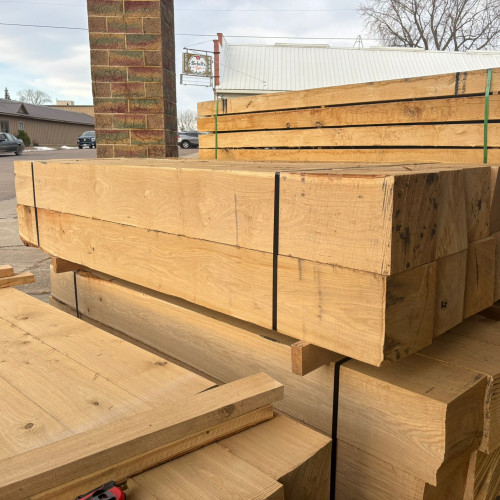 white oak lumber bundles