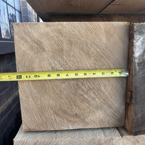12" white oak width