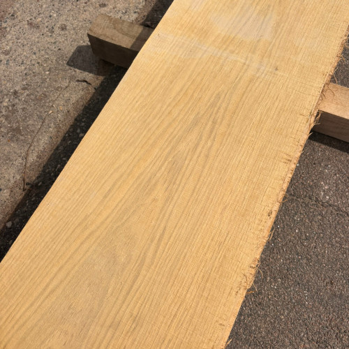 12" white oak lumber face