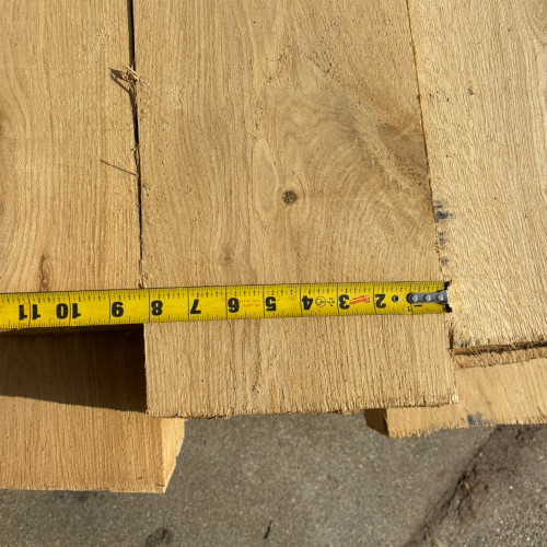 white oak lumber measurements