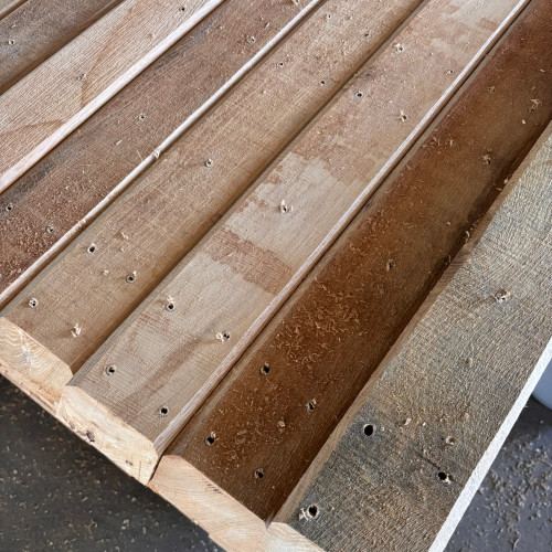 wood fence face plates