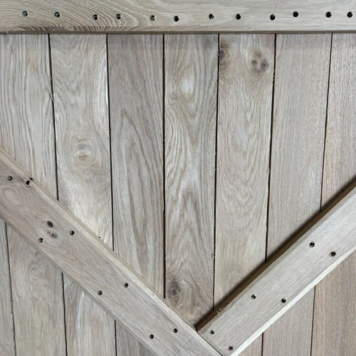 tongue and groove white oak barn door