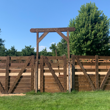 Ride-Thru Entrance Gate for Round Pen, 6' x 4'