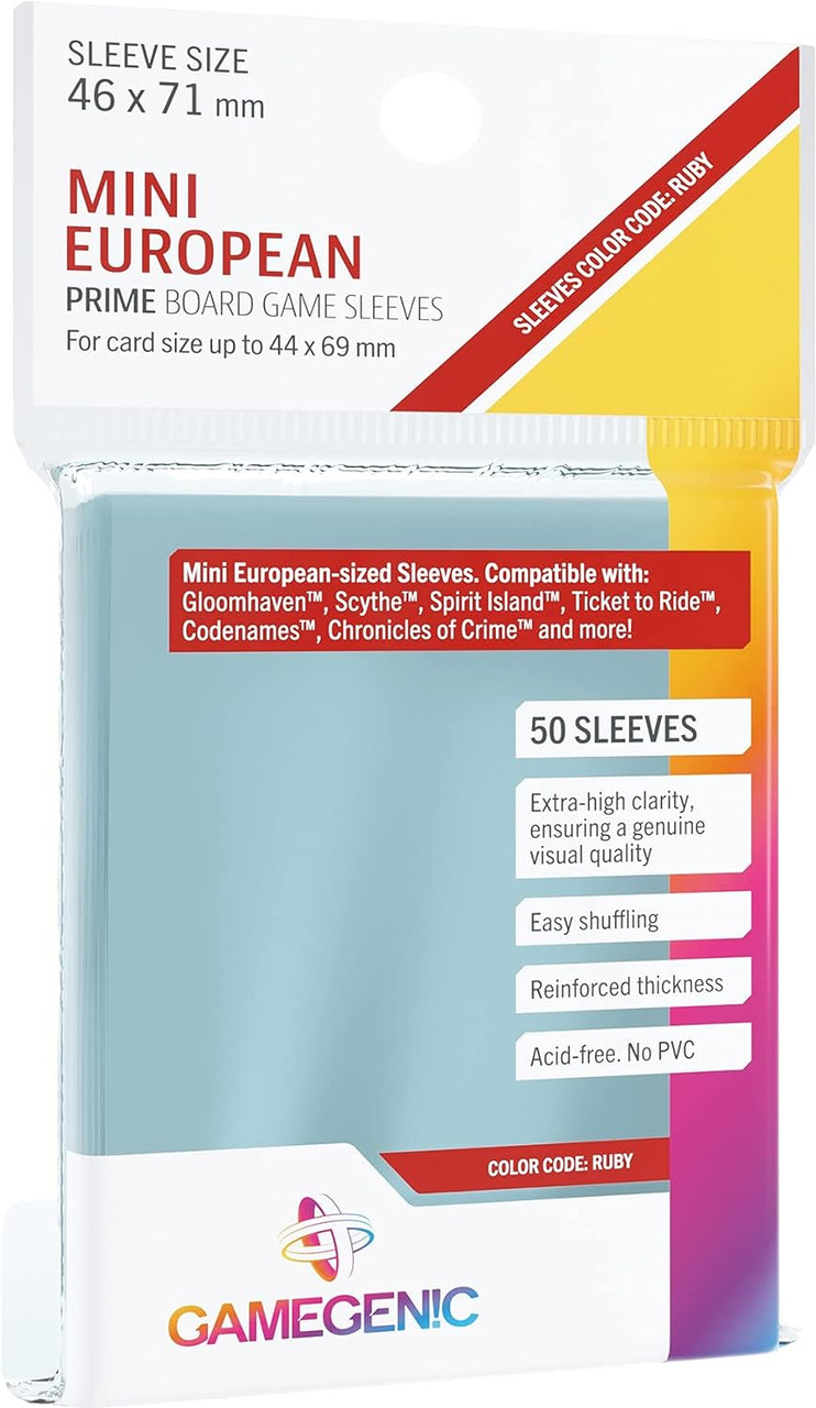 mayday games premium card sleeves Mayday Premium 80 Card Sleeves 65mm x 100mm