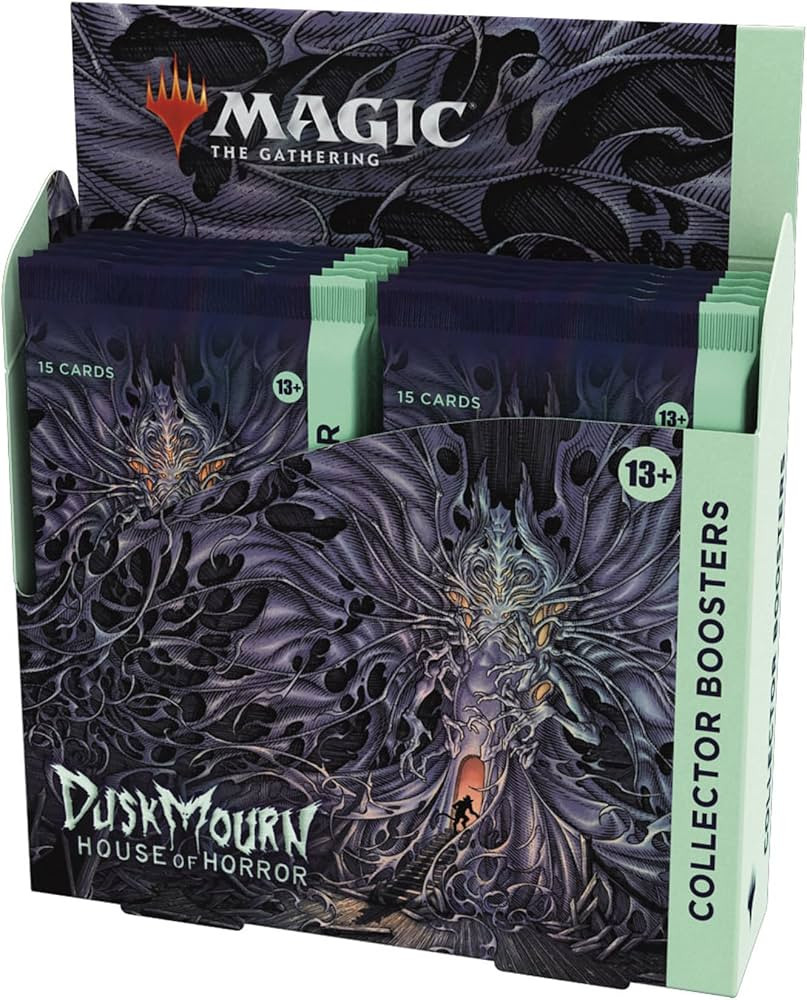 Magic: The Gathering Duskmourn Collector Booster - Horror Themed MTG Cards With Rare Foils