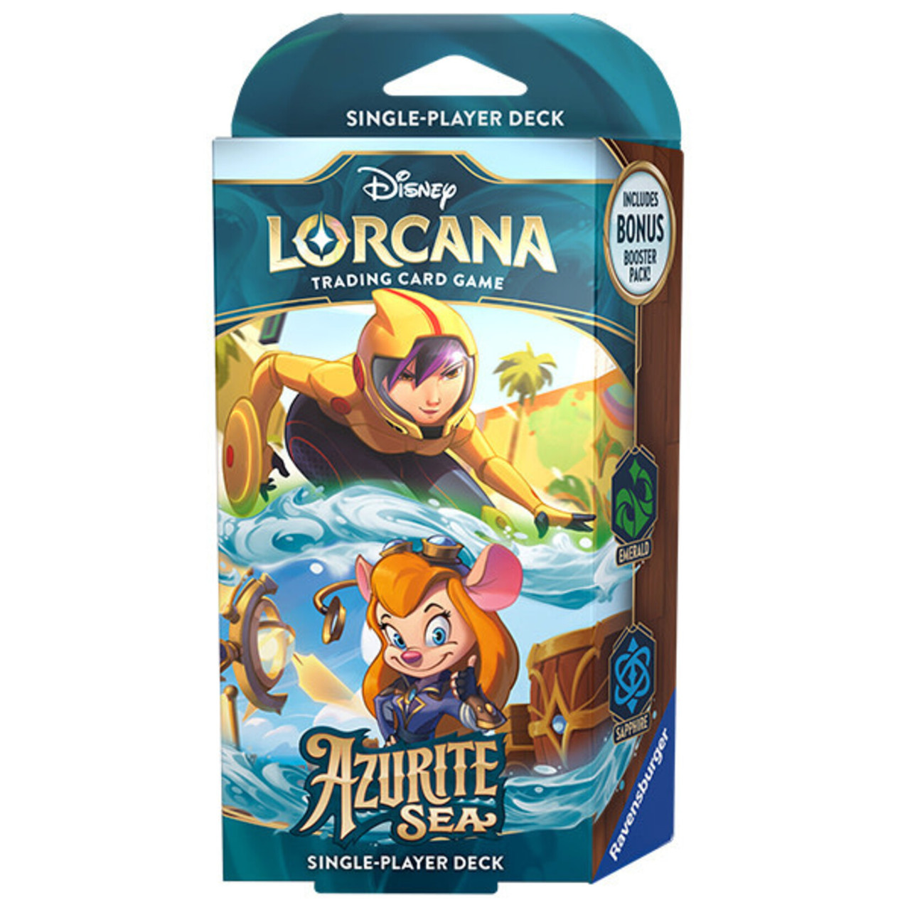 Disney Lorcana TCG: Azurite Sea - Emerald & Sapphire Starter Deck
