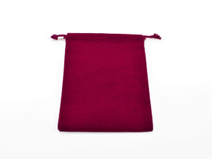 Chessex - dice bag - suedecloth velour burgundy small